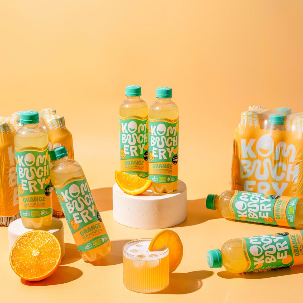 Orange Raw Kombucha